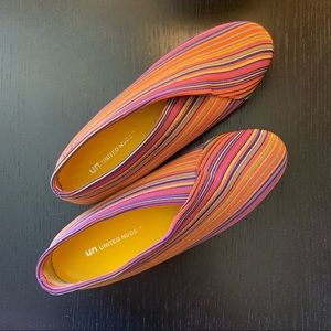 United Nude Fold Lo Ribbed Stripe Ankle Bootie